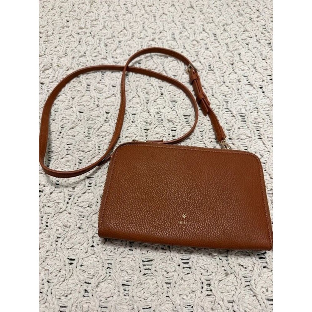 Lily & Ivy Brown Wallet Crossbody Bag
